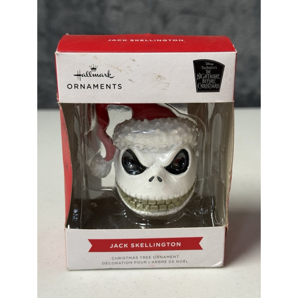 Tim Burton's Jack Skellington Nightmare Before Christmas Hallmark Head Ornament